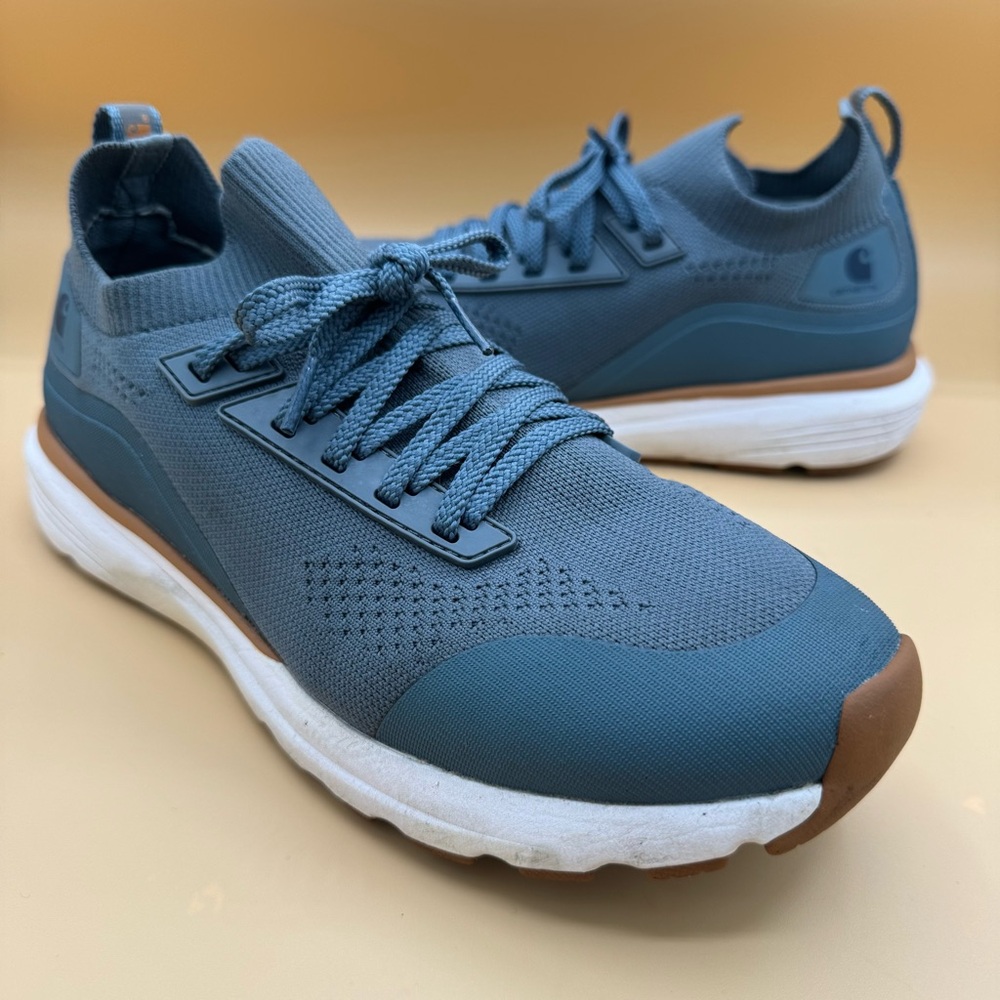 Carhartt Hazlett Pewter Blue,‎ Knit Sneakers,  Women's Size 8, EUC
